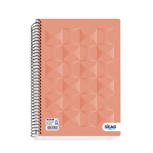 SKAG ΤΕΤΡΑΔΙΟ ΣΠΙΡΑΛ 17x25cm 2 ΘΕΜΑΤΩΝ 60φ UNIVERSITY LAMINATED ABSTRACT ΡΟΔΑΚΙΝΙ 231930