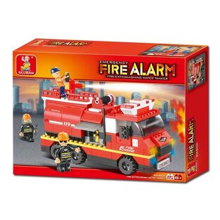 SLUBAN ΠΑΙΔΙΚΟ ΠΑΙΧΝΙΔΙ ΜΕ ΤΟΥΒΛΑΚΙΑ B0220 FIRE ENGINE (ΠΥΡΟΣΒΕΣΤΙΚΟ ΟΧΗΜΑ) 281PCS