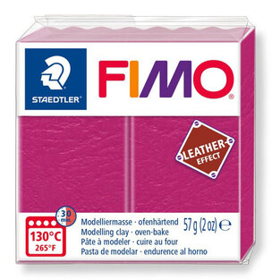 STAEDTLER ΠΗΛΟΣ FIMO LEATHER EFFECT BERRY 57gr