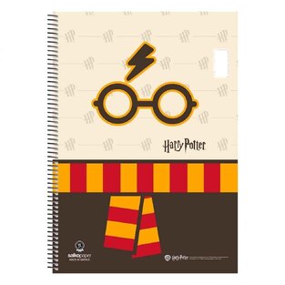 SALKO ΤΕΤΡΑΔΙΟ ΣΠΙΡΑΛ A4 (21x29,7cm) 2 ΘΕΜΑΤΩΝ 60φ HARRY POTTER CHARMS ΓΥΑΛΙΑ 7097
