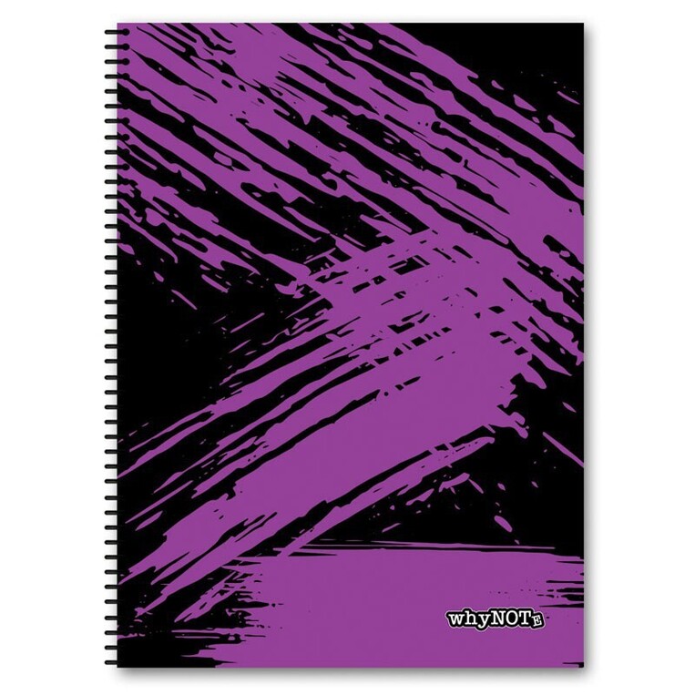 WHYNOTE ΤΕΤΡΑΔΙΟ ΣΠΙΡΑΛ Α4 (21x29,7cm) 2 ΘΕΜΑΤΩΝ 60φ ABSTRACT ΜΩΒ 810036