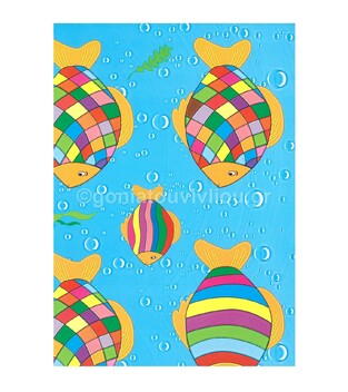 RAINBOW PAPERS ΧΑΡΤΟΝΙ 50Χ70 300GR ΒΥΘΟΣ ΨΑΡΑΚΙΑ ΨΑΡΙΑ 25453