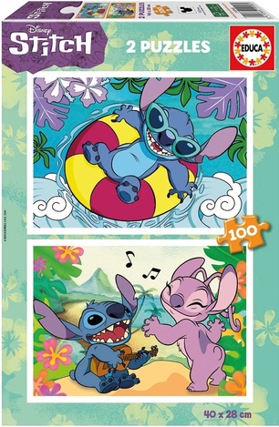 EDUCA 2 ΠΑΖΛ 100 ΤΕΜΑΧΙΩΝ ΤΟ ΚΑΘΕΝΑ STITCH AND ANGEL 19998