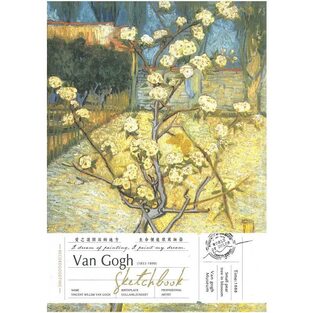 SKETCH BOOK ΒΙΒΛΙΟΔΕΤΗΜΕΝΟ 18,4x25,7cm 120 ΙΒΟΥΑΡ ΦΥΛΛΑ 110gr VAN GOGH SMALL PEAR TREE IN BLOSSOM