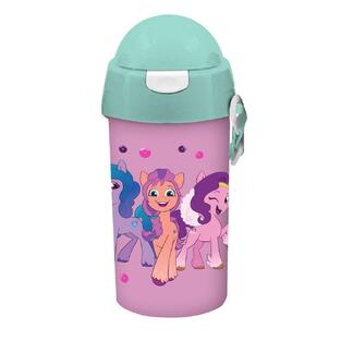 ΠΑΓΟΥΡΙ ΠΛΑΣΤΙΚΟ ΜΕ ΚΑΛΑΜΑΚΙ 500ml MY LITTLE PONY ΒΕΡΑΜΑΝ ΚΑΠΑΚΙ 483117