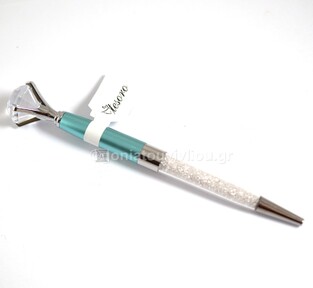 TESORO ΜΕΤΑΛΛΙΚΟ ΣΤΥΛΟ ΜΕ ΔΙΑΜΑΝΤΙ ΙΡΙΔΙΖΟΝ 0.7mm ΠΡΑΣΙΝΟ (ΜΠΛΕ ΓΡΑΦΗ) 582385