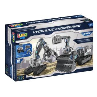 LUNA TOYS STEM ΥΔΡΑΥΛΙΚΑ ΚΑΤΑΣΚΕΥΑΣΤΙΚΑ ΟΧΗΜΑΤΑ 3 ΣΕ 1 168τεμ 622684