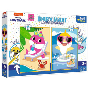 TREFL ΠΑΖΛ 10 ΤΕΜΑΧΙΩΝ ΔΙΠΛΗΣ ΟΨΗΣ 4 ΣΕ 1 BABY SHARK 43005