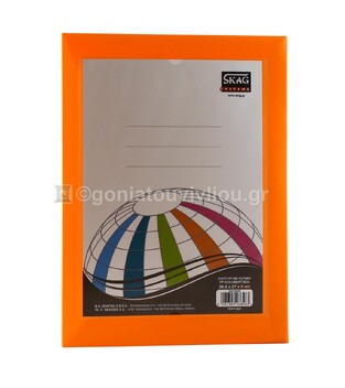 SKAG ΚΟΥΤΙ ΠΛΑΣΤΙΚΟ ΜΕ ΚΟΥΜΠΙ 27x36,5x6cm ΠΟΡΤΟΚΑΛΙ 288583