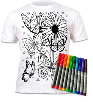 SPLAT PLANET ΜΠΛΟΥΖΑΚΙ T SHIRT ΞΑΝΑ ΖΩΓΡΑΦΙΣΕ ΤΟ ΜΕ 10 ΜΑΡΚΑΔΟΡΟΥΣ (7-8 ΕΤΩΝ) BUTTERFLIES 067292