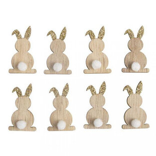 RAYHER ΣΕΤ ΜΕ ΞΥΛΙΝΑ MINI ΚΟΥΝΕΛΑΚΙΑ 8τεμ 4.5cm 4446588617