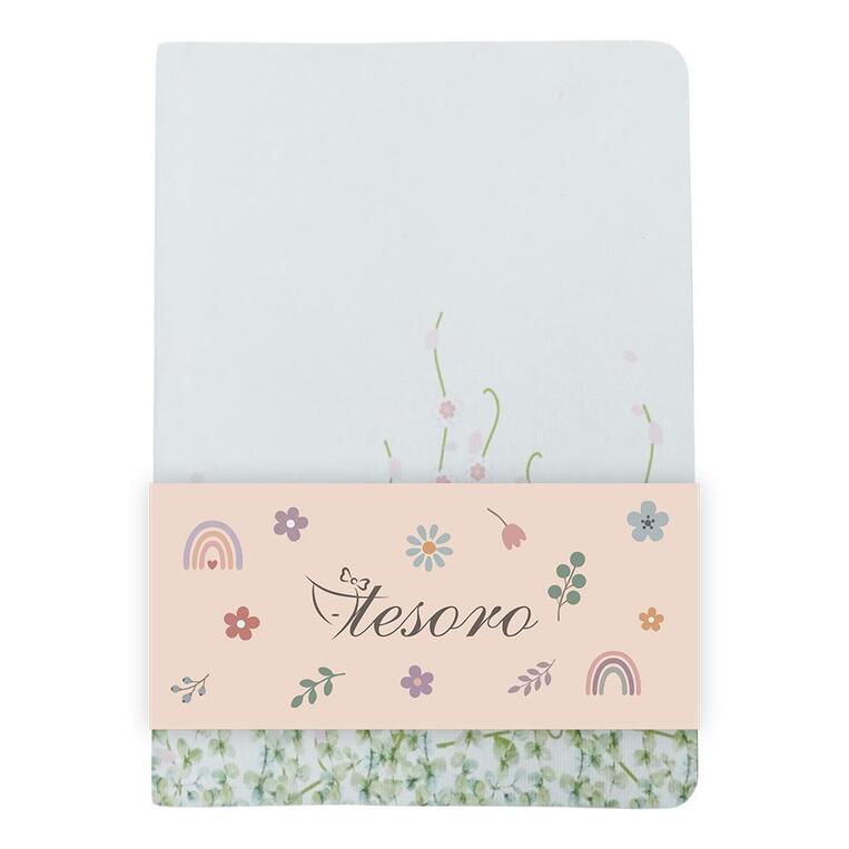 TESORO ΣΗΜΕΙΩΜΑΤΑΡΙΟ FLEXI DOTS 14x20cm 96φ ΜΕ ΓΡΑΜΜΕΣ ΜΠΕΖ ΜΕ ΛΟΥΛΟΥΔΙΑ 582407