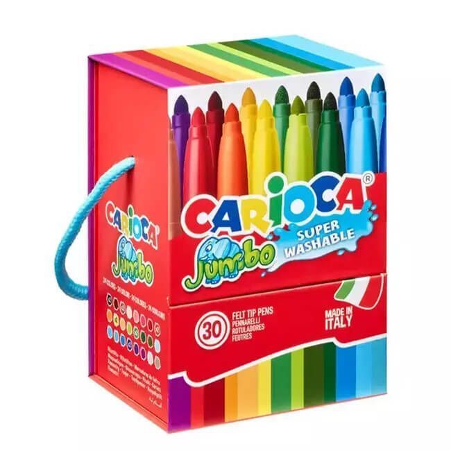 CARIOCA ΜΑΡΚΑΔΟΡΟΙ JUMBO 30τεμ ΣΕ ΚΟΥΤΑΚΙ 41259