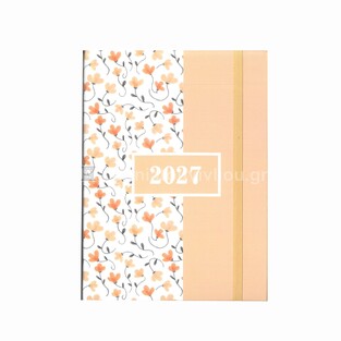 2027 ΗΜΕΡΟΛΟΓΙΟ ΗΜΕΡΗΣΙΟ 14x21cm BLOSSOM ΒΕΡΥΚΟΚΙ ΜΕ ΛΑΣΤΙΧΟ 587884 (TESORO)