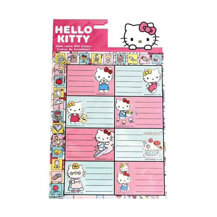 GIM ΕΤΙΚΕΤΕΣ ΤΕΤΡΑΔΙΩΝ ΜΕ ΑΥΤΟΚΟΛΛΗΤΑ HELLO KITTY 2φ 776 78949