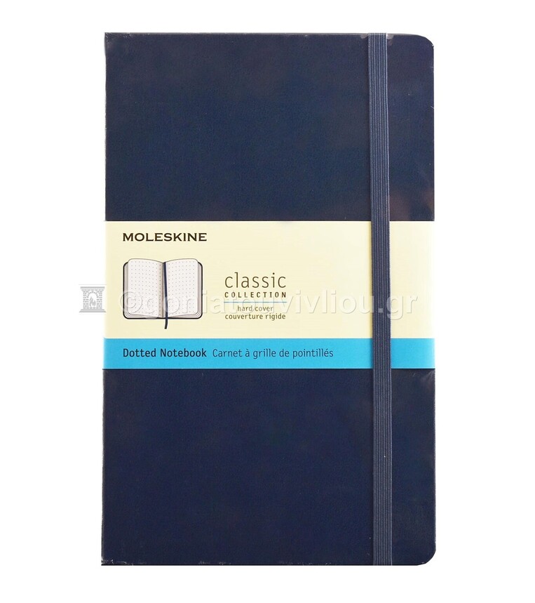 MOLESKINE ΣΗΜΕΙΩΜΑΤΑΡΙΟ LARGE (13x21cm) HARD COVER SAPPHIRE BLUE DOTTED NOTEBOOK (ΜΕ ΚΟΥΚΙΔΕΣ)