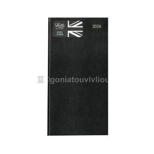 2026 ΗΜΕΡΟΛΟΓΙΟ ΑΤΖΕΝΤΑ LETTS ΕΒΔΟΜΑΔΙΑΙΟ 9x17cm LEGACY SLIM BLACK 26081643