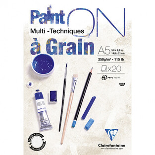CLAIREFONTAINE MIX MEDIA ΜΠΛΟΚ ΣΧΕΔΙΟΥ A5 (14,8x21cm) 20φ 250gr CF975048