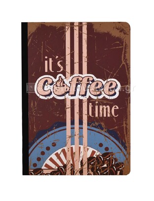 ADBOOK ΤΕΤΡΑΔΙΟ ΔΕΜΕΝΟ ΡΑΦΤΟ 17x25cm 2 ΘΕΜΑΤΩΝ VIVID IT S COFFEE TIME 64φ ΣΜ1023