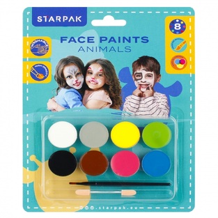 STARPAK ΧΡΩΜΑΤΑ ΓΙΑ ΤΟ ΠΡΟΣΩΠΟ ANIMALS (8 ΧΡΩΜΑΤΑ) ET528372