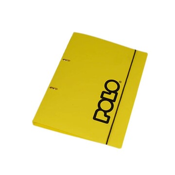 POLO ΝΤΟΣΙΕ 21x29,7cm 2 ΚΡΙΚ PP ΠΛΑΣΤΙΚΟ ΜΕ ΛΑΣΤΙΧΟ ΚΙΤΡΙΝΟ 919012