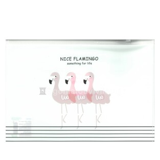 SPREE ΦΑΚΕΛΟΣ ΠΛΑΣΤΙΚΟΣ ΔΙΑΦΑΝΗΣ ΜΕ ZIP A4 (21x29,7cm) FLAMINGO ΒΕΡΑΜΑΝ SP75903