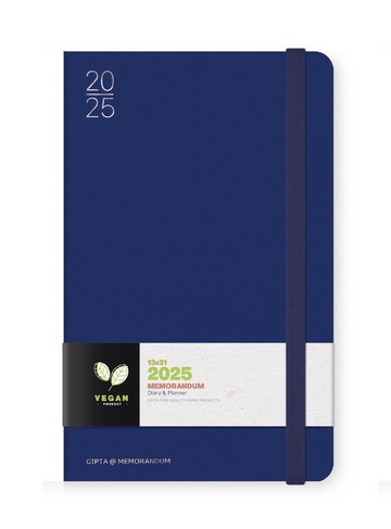2025 ΗΜΕΡΟΛΟΓΙΟ ΗΜΕΡΗΣΙΟ 13x21cm MEMORANDUM ΜΠΛΕ ΜΕ ΛΑΣΤΙΧΟ 625131385 (UNIPAP)