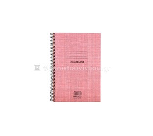 SALKO ΤΕΤΡΑΔΙΟ ΣΠΙΡΑΛ 17x25cm 2 ΘΕΜΑΤΩΝ 60φ COLORLINE ΚΟΚΚΙΝΟ 7852