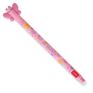 LEGAMI ΣΤΥΛΟ ΠΟΥ ΣΒΗΝΕΙ GEL 0.7mm BUTTERFLY ΡΟΖ ΓΡΑΦΗ EPPINKIT45