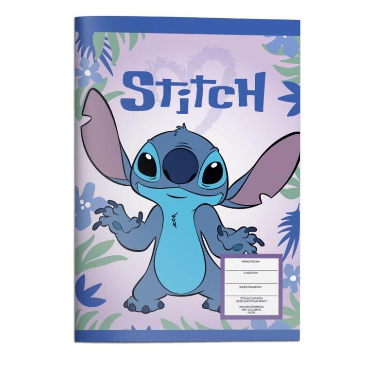 ΤΕΤΡΑΔΙΟ ΚΑΡΦΙΤΣΑ 17x25cm 40φ LILO AND STITCH FLOWERS 564978