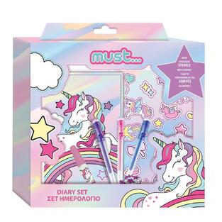 MUST ΣΕΤ ΔΩΡΟΥ 7τεμ ΗΜΕΡΟΛΟΓΙΟ ΚΑΙ ΣΤΥΛΟ UNICORN 585619