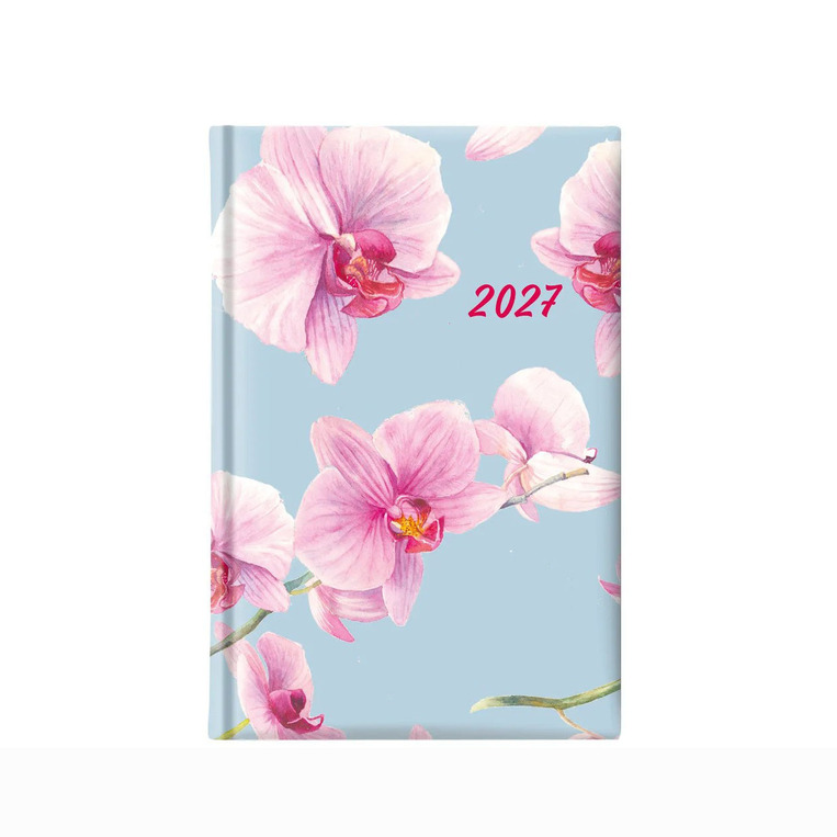 2027 ΗΜΕΡΟΛΟΓΙΟ ΗΜΕΡΗΣΙΟ ΛΕΥΚΟ 11.5x16,5cm ORCHID FLOWERS 68599001 (ΘΕΟΦΥΛΑΚΤΟΣ)
