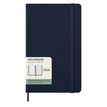 2026 ΗΜΕΡΟΛΟΓΙΟ MOLESKINE LARGE (13x21cm) HARD COVER SAPPHIRE BLUE WEEKLY DIARY (ΕΒΔΟΜΑΔΙΑΙΟ ΗΜΕΡΟΛΟΓΙΟ ΕΤΟΥΣ)