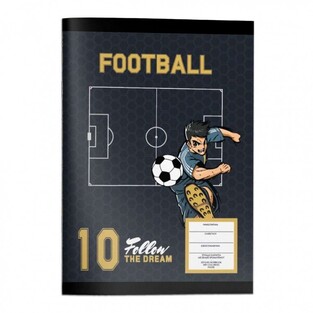 MUST TEAM ΤΕΤΡΑΔΙΟ ΚΑΡΦΙΤΣΑ 17x25cm 40φ FOOTBALL 586614