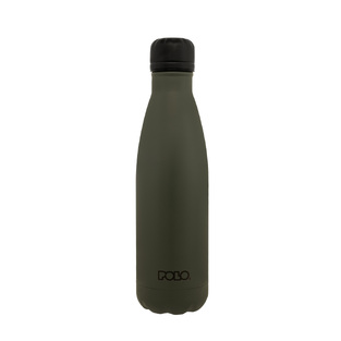 POLO ΠΑΓΟΥΡΙ ΜΠΟΥΚΑΛΙ ΘΕΡΜΟΣ STAINLESS STEEL 500ml DOS 4 ΓΚΡΙ ΜΕ ΜΑΥΡΟ ΚΑΠΑΚΙ 949004 2620