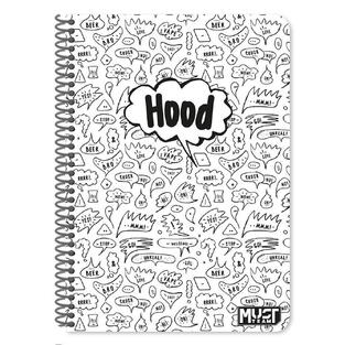 MUST TEAM ΤΕΤΡΑΔΙΟ ΣΠΙΡΑΛ A4 (21x29,7cm) 2 ΘΕΜΑΤΩΝ QUOTES 60φ HOOD ΜΑΥΡΟ 586592