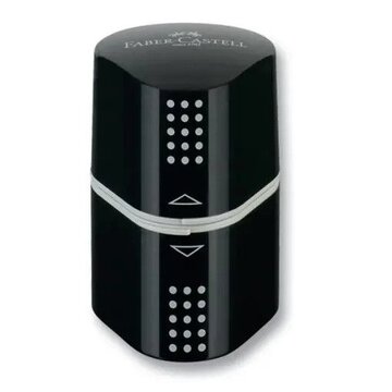 FABER CASTELL ΞΥΣΤΡΑ ΤΡΙΠΛΗ TRIO BOX GRIP 2001 ΜΑΥΡΟ 283899