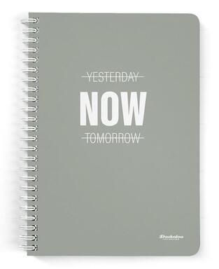 DASKALOU ΤΕΤΡΑΔΙΟ ΣΠΙΡΑΛ A4 (21x29,7cm) 3 ΘΕΜΑΤΩΝ 90φ SLOGAN NOW (SOFT TOUCH ΕΞΩΦΥΛΛΟ)