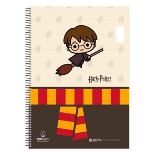 SALKO ΤΕΤΡΑΔΙΟ ΣΠΙΡΑΛ A4 (21x29,7cm) 1 ΘΕΜΑΤΟΣ 30φ HARRY POTTER CHARMS HARRY 7096