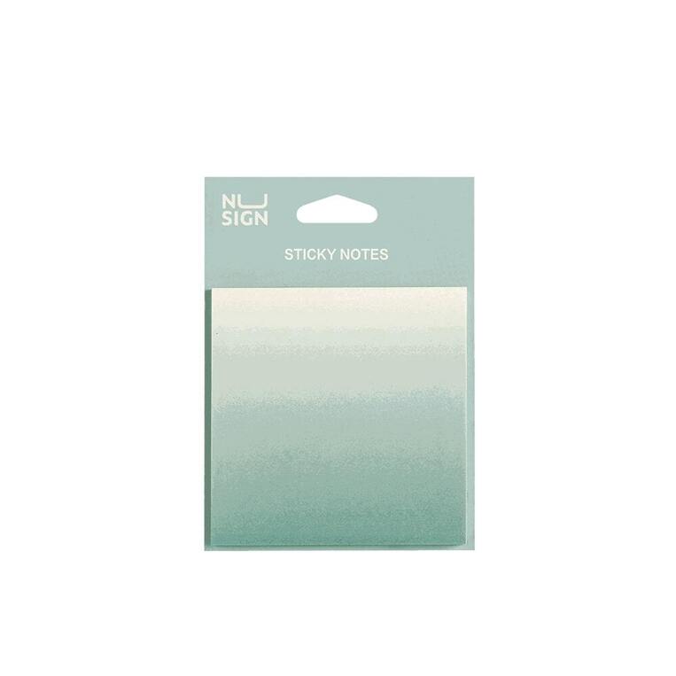 DELI NUSIGN ΑΥΤΟΚΟΛΛΗΤΑ ΧΑΡΤΑΚΙΑ ΣΗΜΕΙΩΣΕΩΝ 74x74cm 60φ ΠΡΑΣΙΝΟ OMBRE ENS357