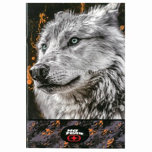 BACK ME UP NO FEAR ΤΕΤΡΑΔΙΟ ΚΑΡΦΙΤΣΑ 17x25cm 40φ WHITE WOLF 34811400