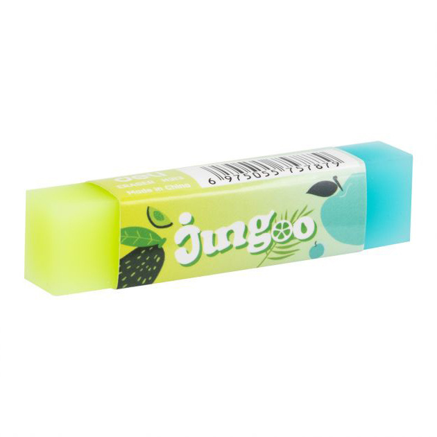 DELI ΓΟΜΑ JINGOO ΔΙΧΡΩΜΗ ΜΠΛΕ ΠΡΑΣΙΝΗ H313