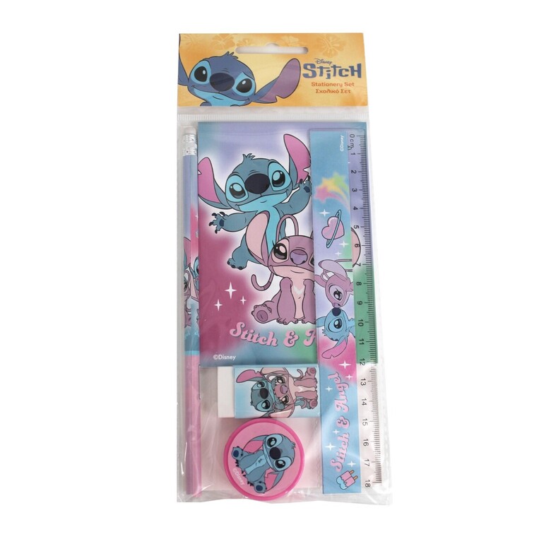 GIM ΣΕΤ ΜΕ ΣΧΟΛΙΚΑ ΕΙΔΗ STITCH AND ANGEL 5τεμ 342 03755