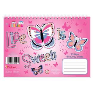 THE LITTLIES ΜΠΛΟΚ ΖΩΓΡΑΦΙΚΗΣ 17x24cm 40φ ΜΕ 2φ ΧΡΩΜΑΤΙΣΜΟΥ LIFE IS SWEET 647083