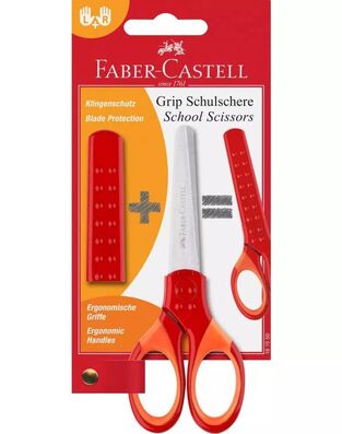 FABER CASTELL ΨΑΛΙΔΑΚΙ 13,5cm ΜΕ ΘΗΚΗ ΚΟΚΚΙΝΟ 181548