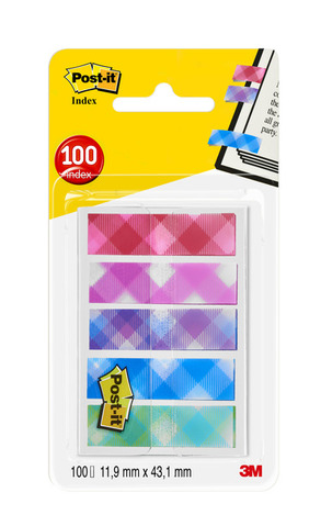 3M POST IT ΑΥΤΟΚΟΛΛΗΤΟΙ ΣΕΛΙΔΟΔΕΙΚΤΕΣ STRONG 5 ΧΡΩΜΑΤΑ FANCY ΚΑΡΟ 684PLD5 EU 100τεμ