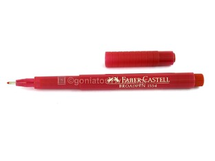 FABER CASTELL ΜΑΡΚΑΔΟΡΑΚΙ BROADPEN 1554 0.8mm ΚΟΚΚΙΝΟ 155421