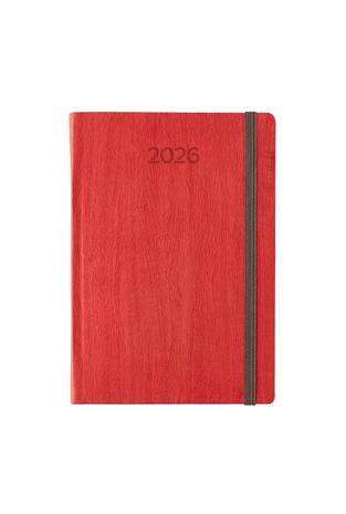 2026 ΗΜΕΡΟΛΟΓΙΟ ΗΜΕΡΗΣΙΟ 17x24cm ΜΕ ΛΑΣΤΙΧΟ WOODY d ΚΟΚΚΙΝΟ 62104 (ΛΙΝΑΡΔΑΤΟΣ)