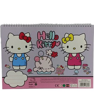 GIM ΜΠΛΟΚ ΖΩΓΡΑΦΙΚΗΣ ΜΕ ΑΥΤΟΚΟΛΛΗΤΑ 23x33cm 40φ HELLO KITTY 335 76416