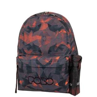 POLO ΣΧΟΛΙΚΗ ΤΣΑΝΤΑ ΣΑΚΙΔΙΟ ΠΛΑΤΗΣ ΜΕ ΜΑΝΤΗΛΙ 23lt SHAPES ΜΑΥΡΟ ΜΕ ΚΟΚΚΙΝΕΣ ΛΕΠΤΟΜΕΡΕΙΕΣ 901102 8337